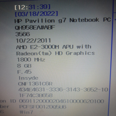Материнська плата HP Pavilion G7 G6 DA0R23MB6D0 rev:D