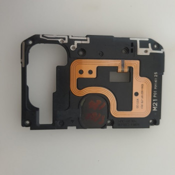 Накладка (середня частина) Samsung M21 (M215) із шлейфом NFC