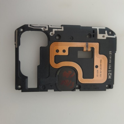  Накладка (середня частина) Samsung M21 (M215) із шлейфом NFC