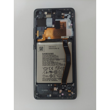 Дисплей Samsung G770 Galaxy S10 Lite Черный с рамкой Оригинал