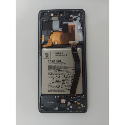 Дисплей Samsung G770 Galaxy S10 Lite Черный с рамкой Оригинал