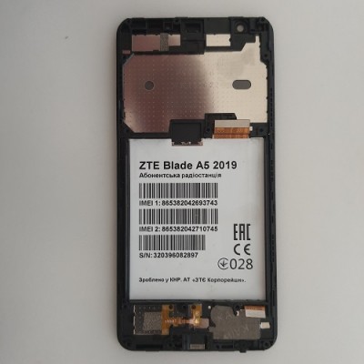  Дисплей (екран та сенсор) у рамці ZTE Blade A5 2019