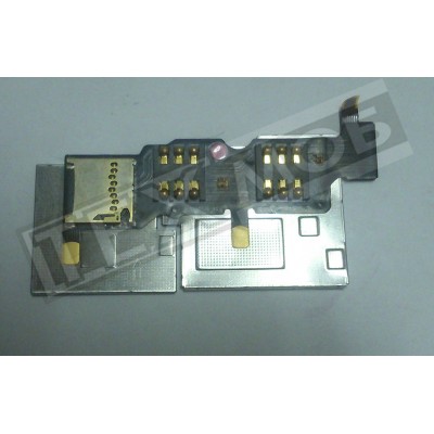 Шлейф з конектором SIM-карти для мобільного телефону Huawei U8951D Ascend G510, на дві SIM-карти, з конектором картки пам'яті Шлейф з конектором SIM-карти для мобільного телефону Huawei U8951D Ascend G510, на дві SIM-карти, з конектором картки пам'яті