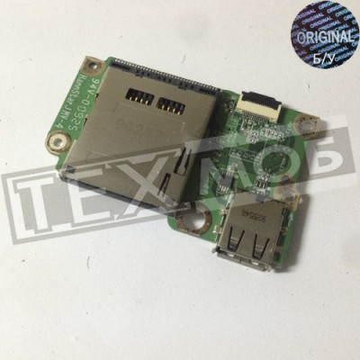 Плата з роз'ємом USB та карт-рідером Acer Aspire one A0751H-52Bk ZA3