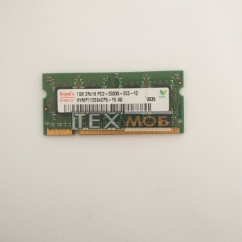 Оперативна пам'ять Hynix 1Gb 2Rx16 PC2-5300S-555-12 667MHz DDR2