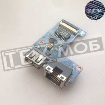 Плата з роз'ємом USB та роз'ємом LAN Lenovo B570e