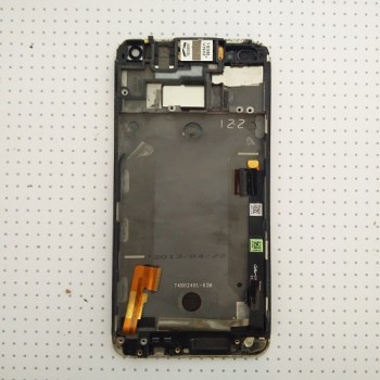 Дисплей HTC One M7 801e, чорний, із сенсорним екраном у рамці