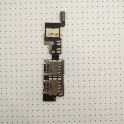 Шлейф сім конекторів та карти пам'яті Samsung N9109W