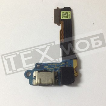 Шлейф з коннектором зарядки та мікрофоном HTC 601n One mini
