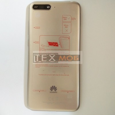 Задня кришка Huawei Y6 2018 ATU-L21 Gold. Задня кришка Huawei Y6 2018 ATU-L21 Gold.