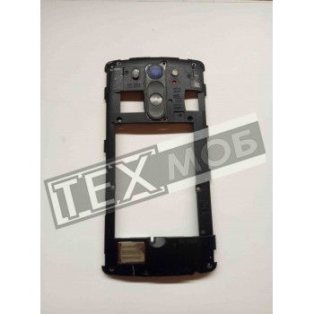 Середня частина корпусу з динаміком (бузер) LG G3s D724 чорна, біла