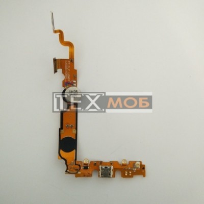 Шлейф LG P715 Optimus L7 II Dual Sim, з роз'ємом зарядки, з кнопкою включення, з кнопкою меню home