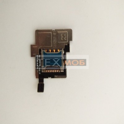 Шлейф Samsung Galaxy Core I8262 з конектором сім карти.