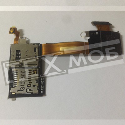Шлейф із конектором SIM Sony Xperia M2 D2305 Одна сім